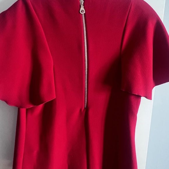 Maje, Red Crepe Dress - Picture 5 of 7